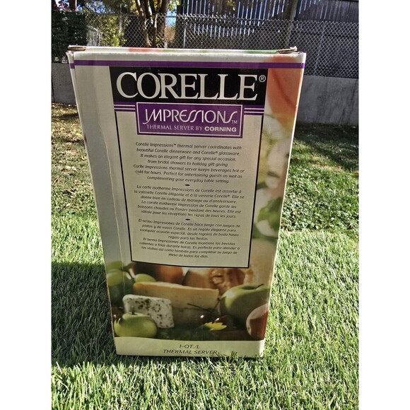 Corning Corelle Impressions WISTERIA Thermal Carafe NEW New In Box Super Rare - Picture 6 of 11